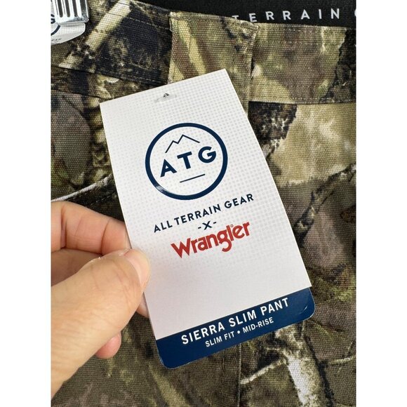 Wrangler Women's Slim Fit High-Rise ATG Canvas Pants hiking sz 10 - Picture 2 of 7